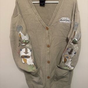 Avatar The Last Airbender Her Universe Women's Med Cardigan Sweater Appa Momo